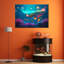 Magical Whale - No Frame Print on Canvas-170199559