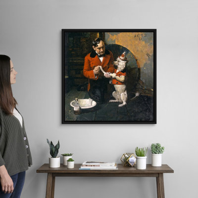 Alors que le public attend, art mural sur toile