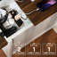 Table de bout étroite étroite de 25,8 po avec station de charge cachée - Table d'appoint USB-C avec armoire de rangement et tiroir profond de 6,4 po - Table de chevet de ferme - Noir-2126678763