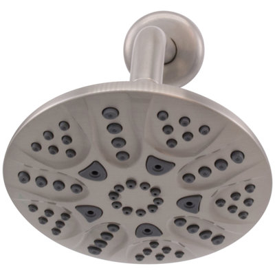 Pomme de douche à jet réglable 6 fonctions 6 po avec bras mural 8 po
