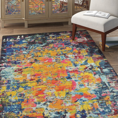 Rizer Washable Abstract Indoor Rug