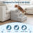 PETMAKER 3-Step Pet Stairs with Removable Zippered Microfiber Cover- Light Gray-541060939-541060938