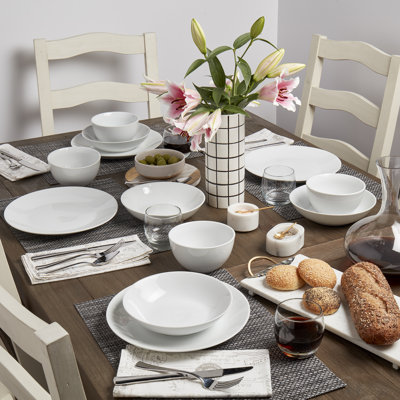 Denmark Piece Porcelain China Dinnerware Set - Service for 4