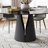 Vera Modern Round Glass Top Metal Base Dining Table-650275741