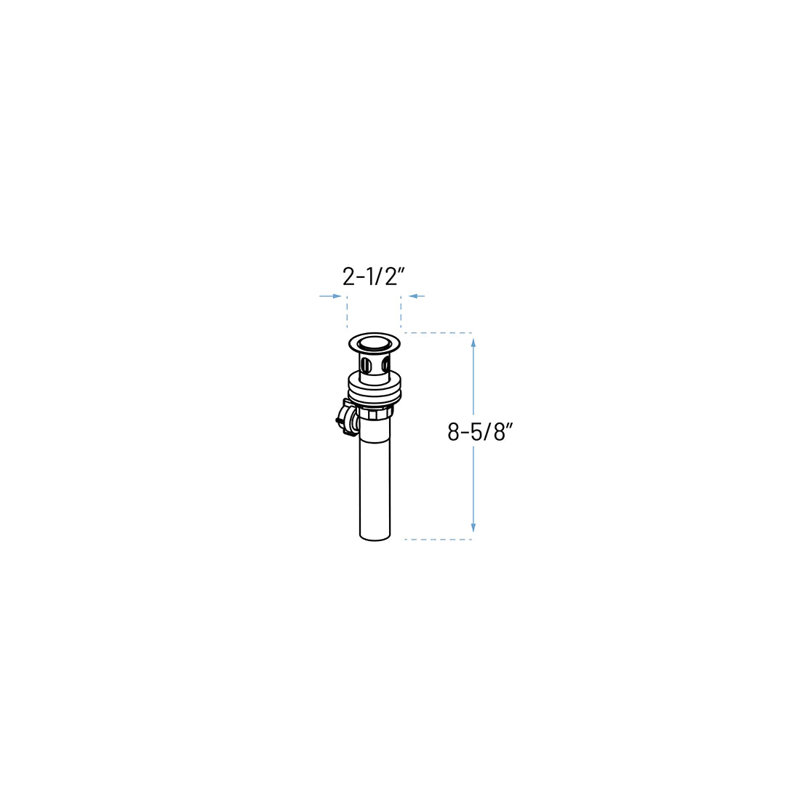 Single-Hole Single-handle Bathroom Faucet with Drain Assembly, Brushed Nickel