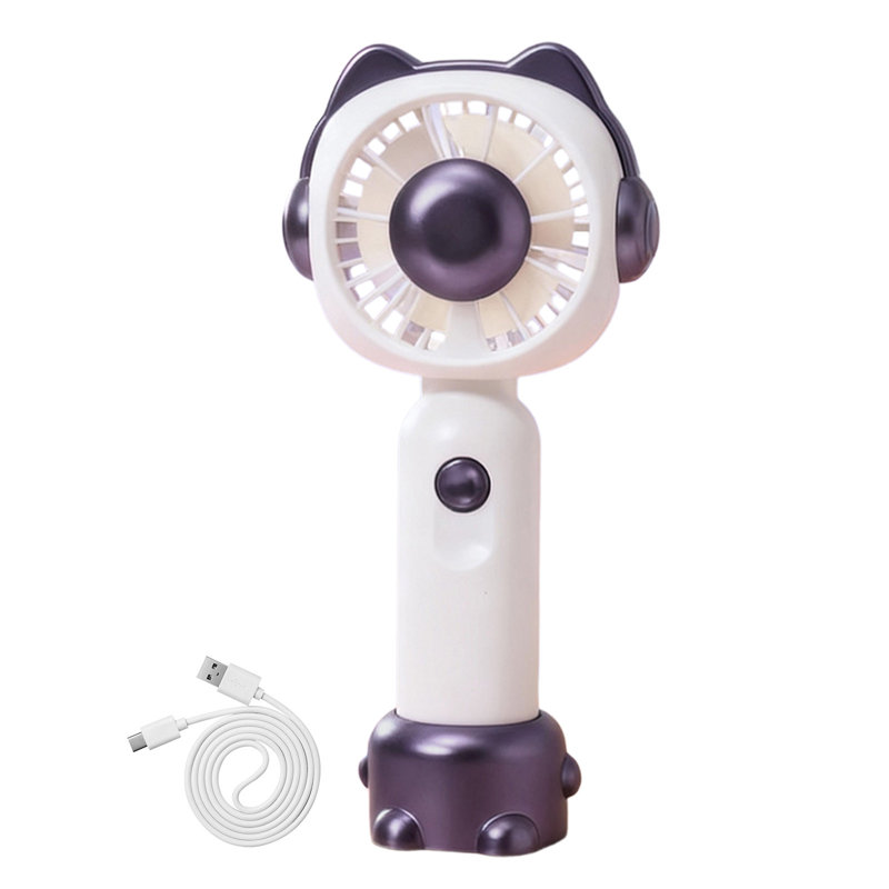 Petit ventilateur portatif pour étudiant USB, Purple