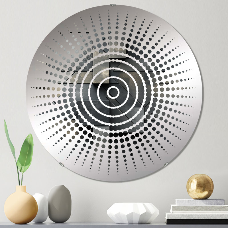 Miroir mural Industrial Harmony, 31,4 po x 31,4 po