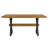X-Shaped Legs Dining Table (Brown)