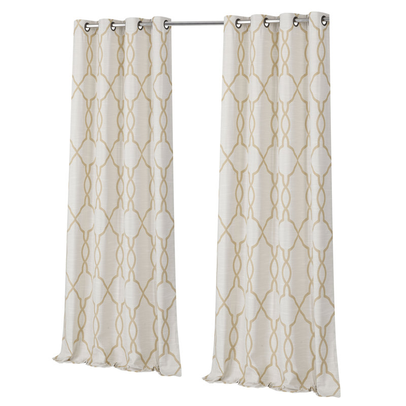 Mallie Room Darkening Curtain Pair, Gold, 50" W x 95" L