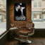 Abstrait femme élégante, échiquier, verre à bijoux-449277145
