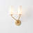 2- Light Frosted Opal Glass Wall Sconce