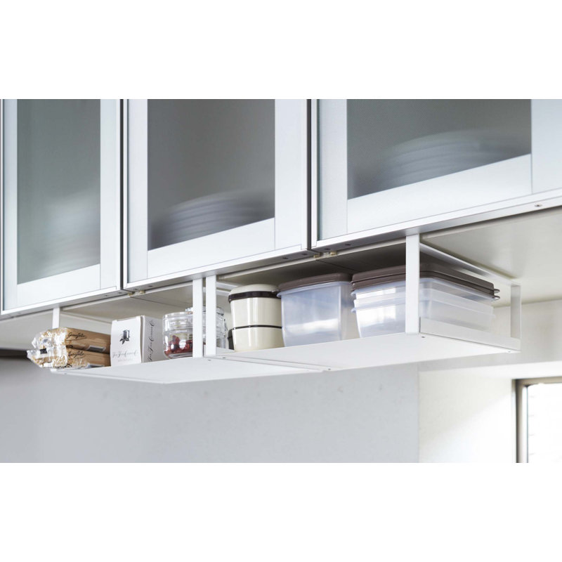 White Steel Under Shelf Storage Rack Organizer