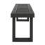 Ensemble repas d'extérieur en bois d'acacia 6 places avec banc, gris foncé / gris clair