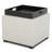 Stone Faux Leather Ottoman-33936100