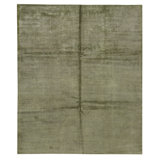 Hand Knotted Area Rug in Olive And Green
