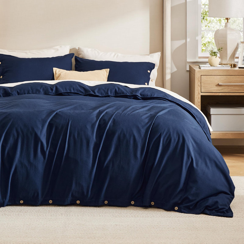 Housse de couette Cooling, Housse de couette pour grand lit, Marine