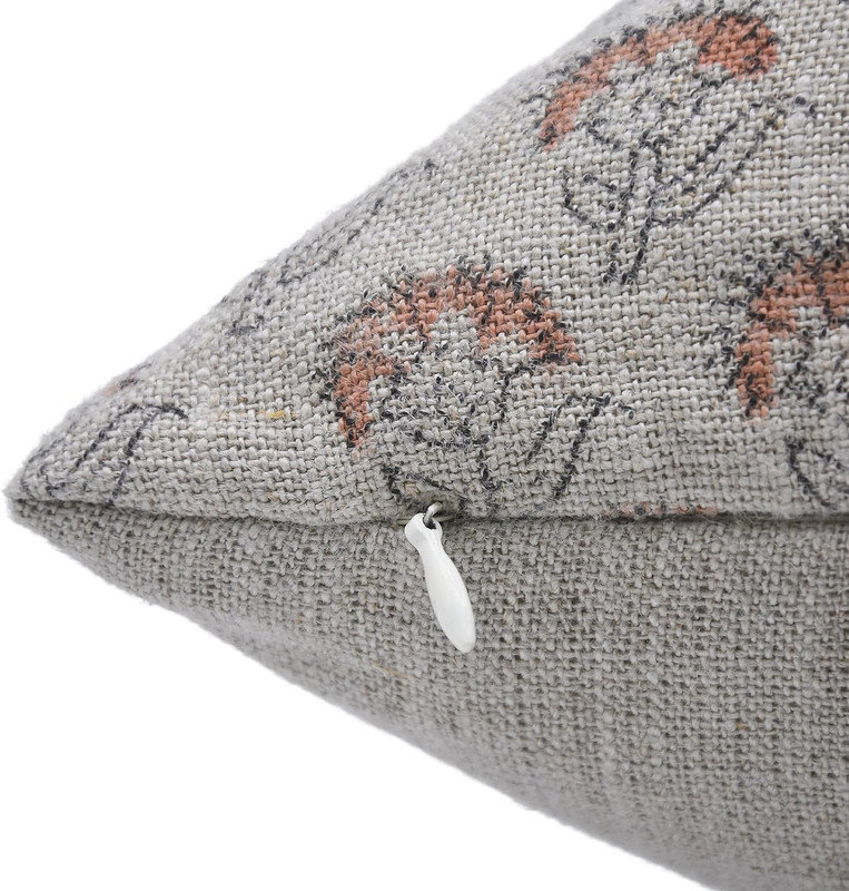 Linen Pillow Cover, Square, 22"H x 22"W, Chui-Mui Floral