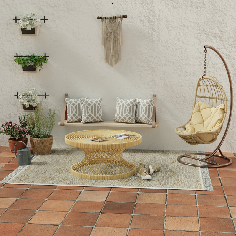 Sunbrella Outdoor Throw Pillow, Gray/White/Geometric