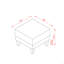 Repose-pieds en tissu beige