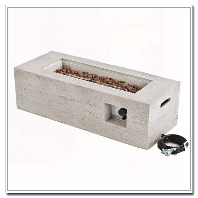 Foyer d'extérieur extérieur au propane rectangulaire