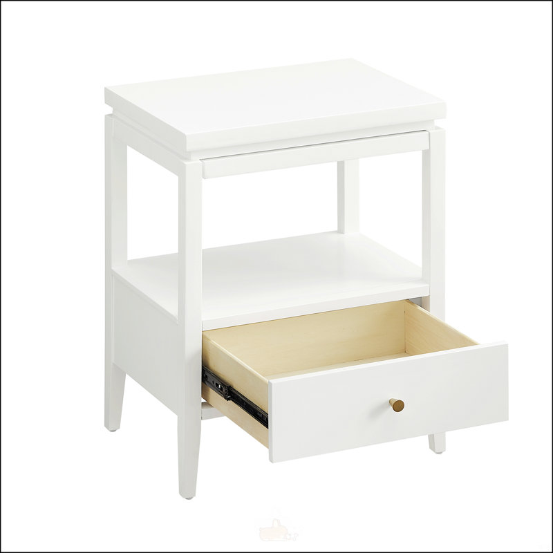 Table de chevet à 1 tiroir avec plateau flottant et rangement spacieux Olana, parfaite pour les chambres à coucher modernes
