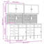Set Of 8 Steel Medium Height-Adjustable-1902551936