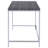 Weathered Grey And Chrome Rectangular Writing Desk
