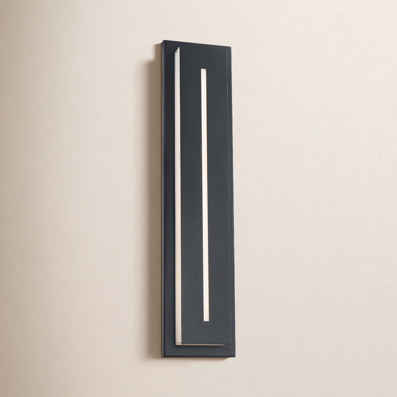 Midnight Outdoor LED Wall Light, 3500K, 26" H