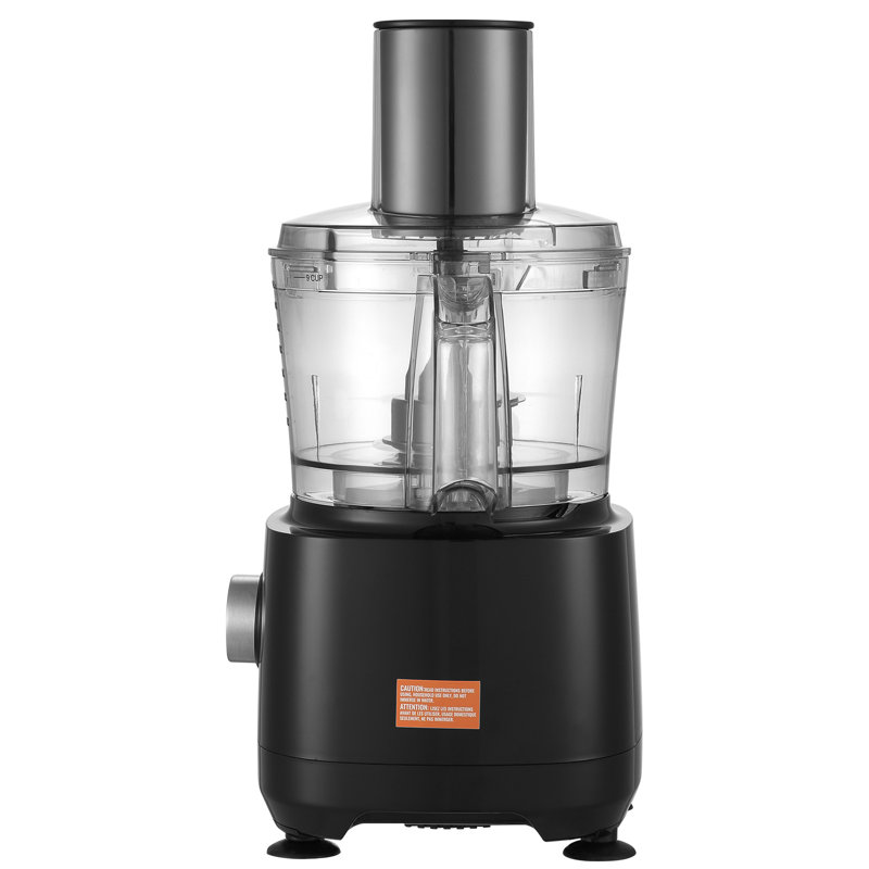 VEVOR 9-Cup Black Food Processor with Variable Speed