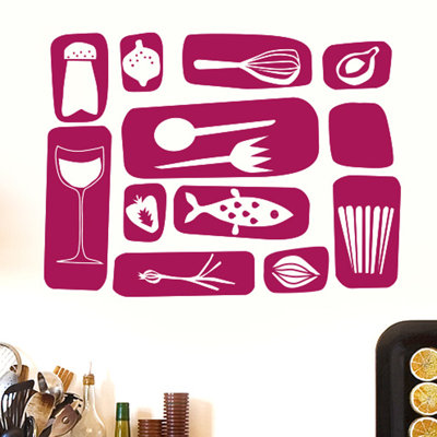 Kitchen Symbols Wall Sticker