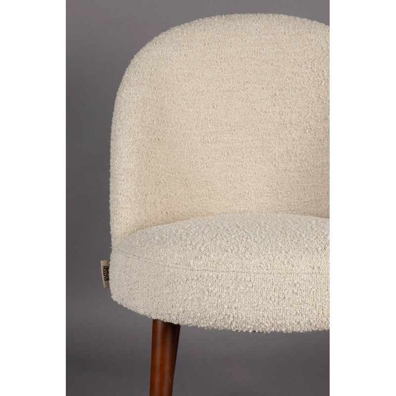 Chaises de salle à manger Barbara Bouclé (2), Beige