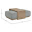 Marielle Upholstered Ottoman with Tray Table-888963714