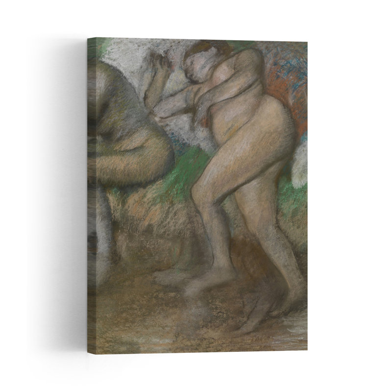 Après le bain, 1890-95, estampe d'art mural abstrait contemporain impressionniste, H 48 po x l 32 po