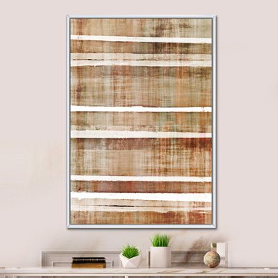 Colorfields dans des tons de rouge et de beige - Art mural moderne et contemporain sur toile