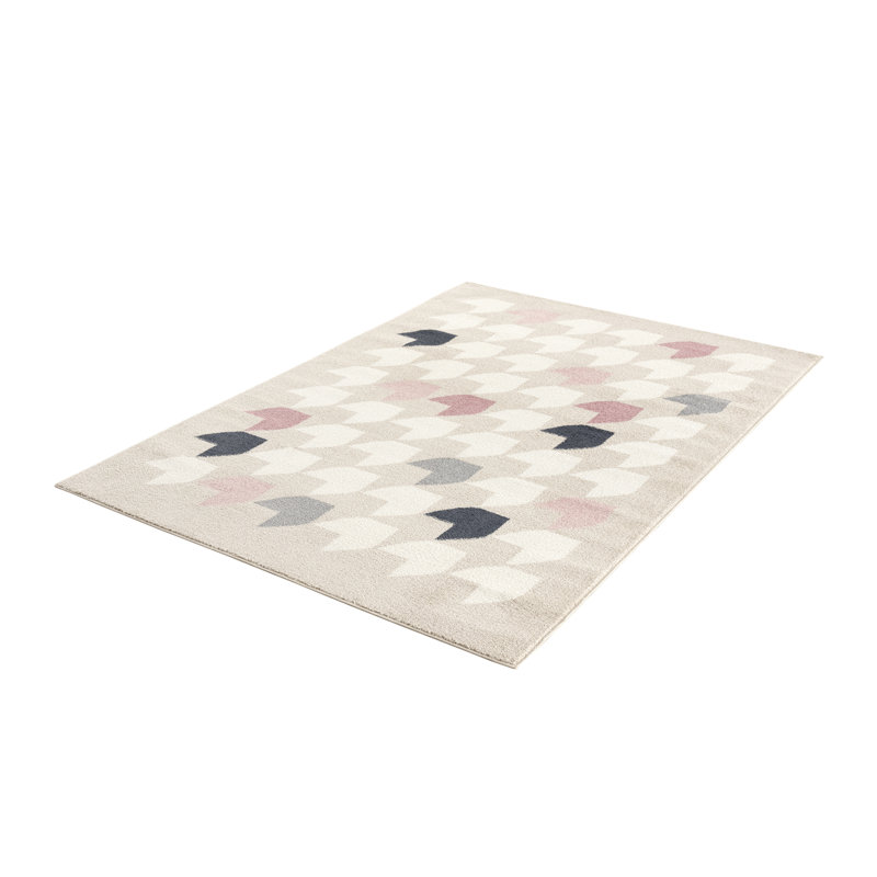 Jamile Houndstooth Indoor Rug, Rectangle 7'9" x 10'