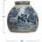 Sonoma Decorative Stoneware Ginger Jar with Flower Prints and Distressed Finish