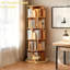 Bibliothèque rotative à 5 niveaux avec structure en bois-129991885