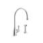 Georgian Era Single Handle Kitchen Faucet with Accessories-55250838