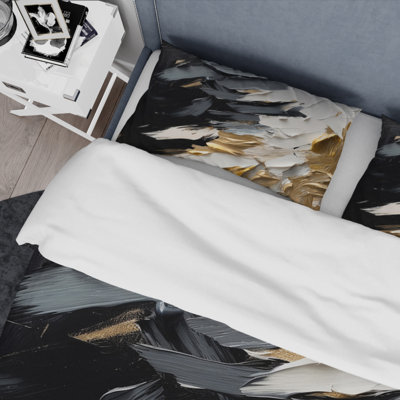 Ensemble de housse de couette en microfibre / polyester Golden Wave Reflections V Bedding