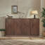 Armoire moderne en bois à 4 portes avec tablettes réglables - Solution de rangement élégante pour la maison ou le bureau-281883296