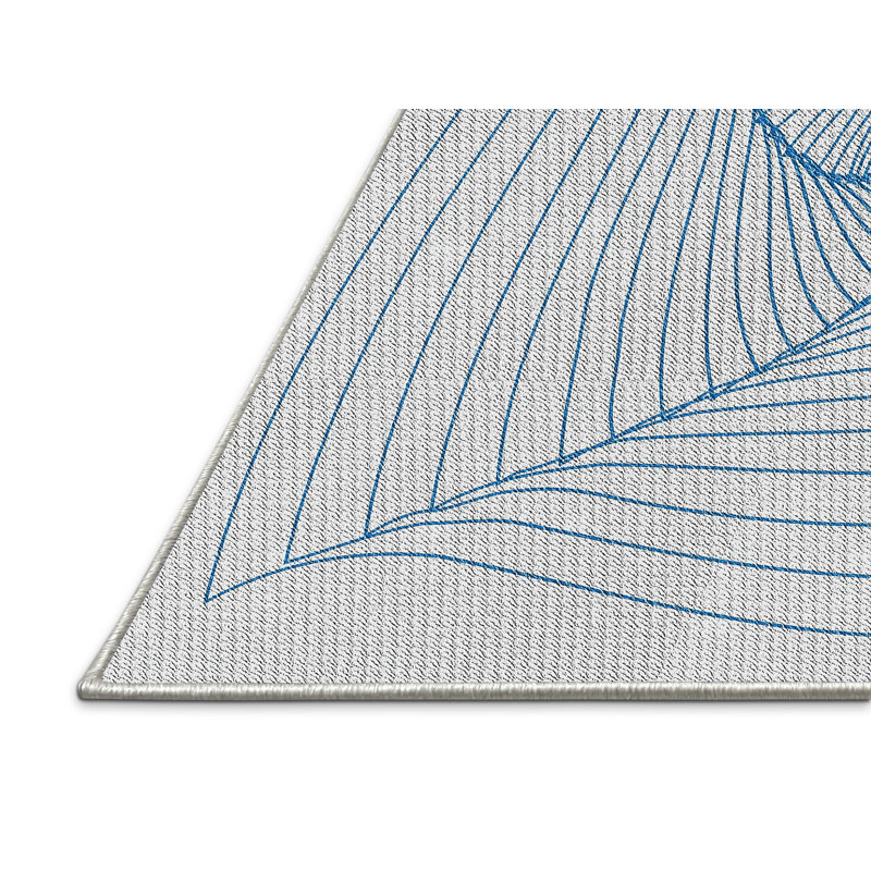 Tapis de zone bleue à motifs, Rectangle 2 pi x 3 pi