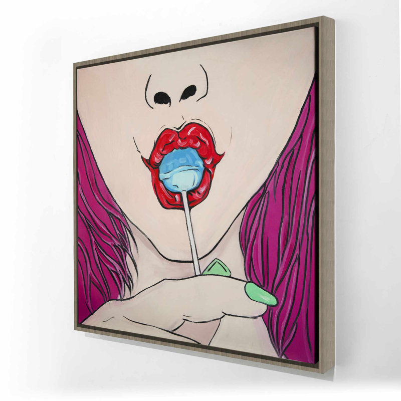 «Lollipop Figurative Food», toile encadrée pour la décoration intérieure - Art
