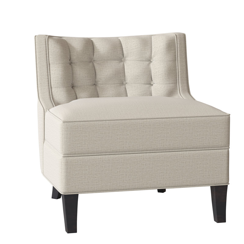 Social Sunbrella® Boucle Tufted Chair, Margaret Tangelo, Espresso