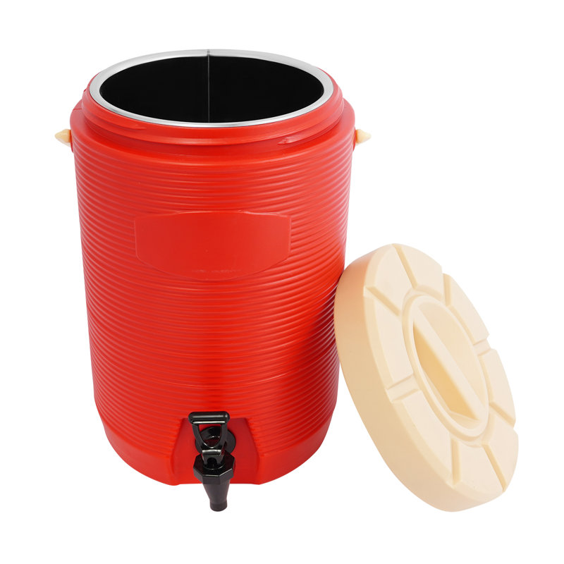 4.07Gal Cold And Hot Beverage Dispenser, Red