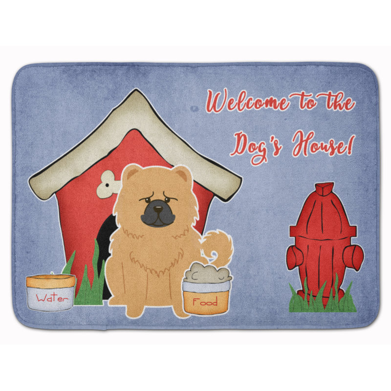 Tapis pour salle de bain Dog House, Crème