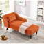 Chaise longue en velours Chic Modern-1855130426