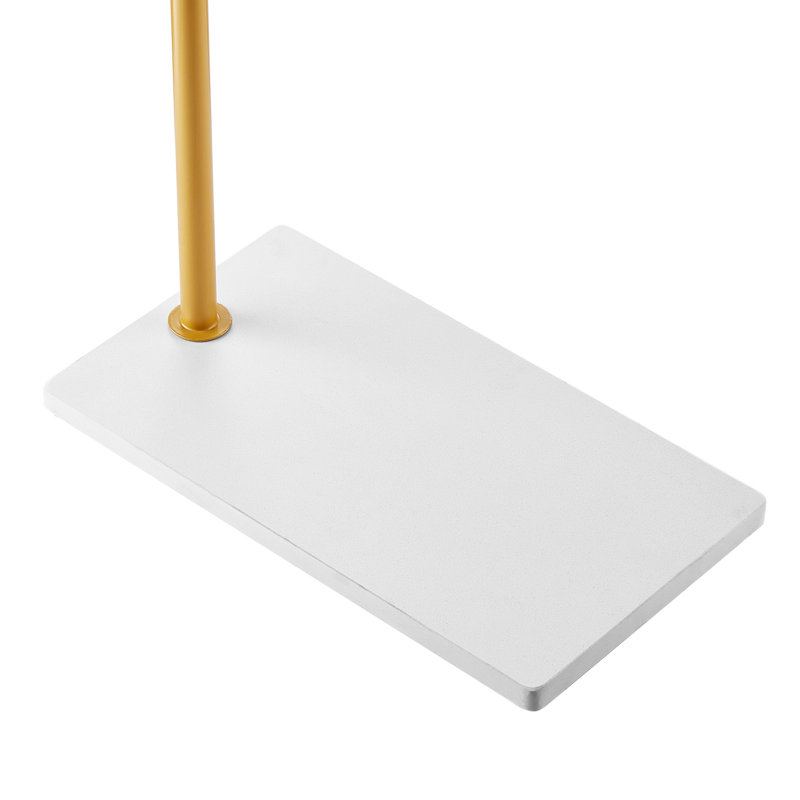 Coat Rack Freestanding Coats Rack with Base & 3 Round Hooks