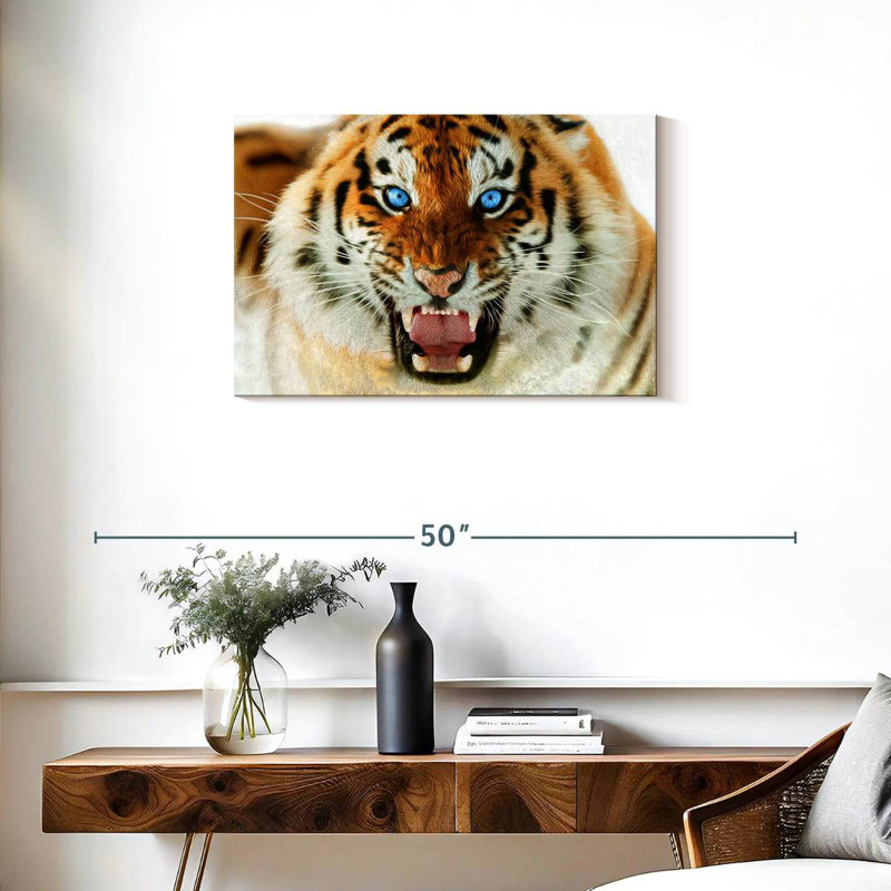 Brampt Furious Tiger, 20" H x 30" W