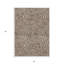 Tapis intérieur lavable abstrait 3 pi x 5 pi brun