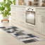 Ensemble de tapis gris Flatweave